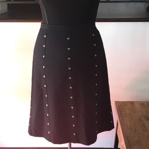 Embellished Black Max Azria BCBG Skirt 12